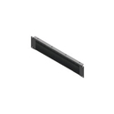 Belden XFPWB1U101 1RU Rack Brush Filler Panel with Mounting Hardware - Open Ended - Black Powdercoat Finish