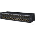 Black Lion PBR-XLR-32-DSUB 32 Point XLR Patchbay with 16M/F & 4 DB25 Gold Plated Connectors
