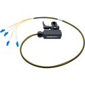 Photo of Camplex opticalCON QUAD to Four (4) LC Breakout Adapter - Single Mode with Clamp