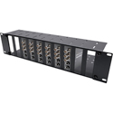 Photo of My Custom Shop BLACKSTACK-10RM 3RU High Density Universal Blackmagic Design Mini Converter Rackmount