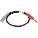 Sescom BLKJCK-MJZ-MIL Adapter Cable BLACKJACK 3.5mm TRS Balanced Female to 1/4 MIL/B-Gauge Phone Plug - 1.5 Foot