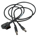 Camplex BLACKJACK DC 2.5mm Plug & 2.1mm Plug to P-TAP Y-Cable - 4Ft