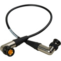 Laird BMD-BRABRA-1 3G-SDI Right Angle BNC to Right Angle BNC Video Cable - Black - 1 Foot