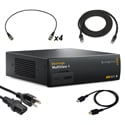 Blackmagic Design MultiView 4 MultiViewer Kit with SDI/HDMI/Ethernet & Power Cables