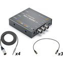 Photo of Blackmagic Design SDI to Audio 4K De-embedder Mini Converter Kit with SDI and 1/4-Inch TRS to XLR-M Cables