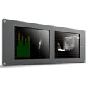 Blackmagic Design HDL-SMTWSCOPEDUO4K2 SmartScope Duo 4K Dual 8-Inch 6G-SDI Rack Mounted Monitors with Built-in Scopes