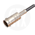 Photo of Gigatronix BNC 12G SDI Straight Crimp Jack - Nickel Plated - For Gigatronix UHD75-M59/M59XF and Belden 4855R Cables