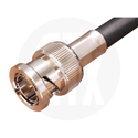 Gigatronix BNC 12G SDI Straight Crimp Plug - Nickel Plated - For Gigatronix UHD75-6/6XF and Belden 4694R Cables