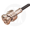 Photo of Gigatronix BNC 12G-SDI 4K Straight Crimp Plug - Nickel Plated - For Gigatronix UHD75-M59/XF and Belden 4855R Cables