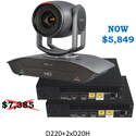 Bolin Technology NAD22-T2 Dante AV PTZ Camera Bundle with two HDMI Transceivers