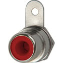 Photo of Switchcraft BPJF02X RCA Panel Mount Jack Connector - Front Mount - Red Insulator