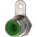 Photo of Switchcraft BPJF06X RCA Panel Mount Jack Connector - Front Mount - Green Insulator