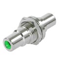 Switchcraft BPJJ06 RCA Feedthru Chassis Mount Connector - Green
