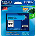 Photo of Brother TZe541 0.7 in x 26.2 ft (18 mm x 8 m) Black on Blue