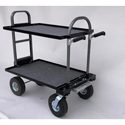 Backstage Equipment Magliner MAG-01 JR-10X 24 Junior Modified Camera Cart with 10 Inch Wheels & 24 Inch Shelves - Black