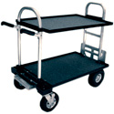 Photo of Magliner Junior Cart Modified with 8 Inch Wheels Top and Bottom Shelf