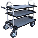 Photo of Magliner Junior Cart Modified w/8 In. Wheels Top Middle & Bottom Shelf