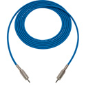 Photo of Sescom BSC1.5MMBE Audio Cable Belden Star Quad 3.5mm TS Mono Male to 3.5mm TS Mono Male Blue - 1.5 Foot