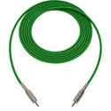 Photo of Sescom BSC1.5MMGN Audio Cable Belden Star Quad 3.5mm TS Mono Male to 3.5mm TS Mono Male Green - 1.5 Foot