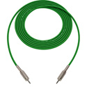 Photo of Sescom Audio Cable Belden Star Quad 3.5mm TS Mono Male to 3.5mm TS Mono Male Green - 1.5 Foot
