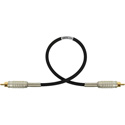 Photo of Sescom BSC1.5RR Audio Cable Belden Star Quad RCA Male to RCA Male Black - 1.5 Foot