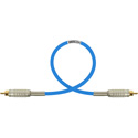 Photo of Sescom BSC1.5RRBE Audio Cable Belden Star Quad RCA Male to RCA Male Blue - 1.5 Foot