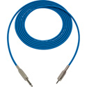 Photo of Sescom BSC1.5SMBE Audio Cable Belden Star Quad 1/4 TS Mono Male to 3.5mm TS Mono Male Blue - 1.5 Foot