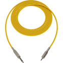 Photo of Sescom BSC1.5SMYW Audio Cable Belden Star Quad 1/4 TS Mono Male to 3.5mm TS Mono Male Yellow - 1.5 Foot