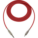 Photo of Sescom Audio Cable Belden Star Quad 1/4 TS Mono Male to 3.5mm TRS Balanced Male Red - 1.5 Foot