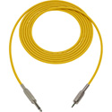 Photo of Sescom BSC1.5SMZYW Audio Cable Belden Star Quad 1/4 TS Mono Male to 3.5mm TRS Balanced Yellow - 1.5 Foot