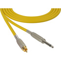 Photo of Sescom BSC1.5SRYW Audio Cable Belden Star Quad 1/4 TS Mono Male to RCA Male Yellow - 1.5 Foot