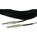 Photo of Sescom BSC1.5SS Audio Cable Belden Star Quad 1/4 TS Mono Male to 1/4 TS Mono Male Black - 1.5 Foot
