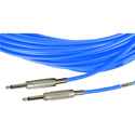 Photo of Sescom BSC1.5SSBE Audio Cable Belden Star Quad 1/4 TS Mono Male to 1/4 TS Mono Male Blue - 1.5 Foot