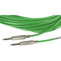 Photo of Sescom BSC1.5SSGN Audio Cable Belden Star Quad 1/4 TS Mono Male to 1/4 TS Mono Male Green - 1.5 Foot