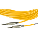 Photo of Sescom BSC1.5SSYW Audio Cable Belden Star Quad 1/4 TS Mono Male to 1/4 TS Mono Male Yellow - 1.5 Foot