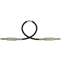 Photo of Sescom BSC1.5SZSZ Audio Cable Belden Star Quad 1/4 TRS Balanced Male to 1/4 TRS Balanced Male Black - 1.5 Foot