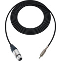 Photo of Sescom BSC1.5XJMZ Audio Cable Belden Star Quad 3-Pin XLR Female to 3.5mm TRS Male Black - 1.5 Foot