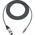 Photo of Sescom BSC1.5XJMZGY Audio Cable Belden Star Quad 3-Pin XLR Female to 3.5mm TRS Male Gray - 1.5 Foot