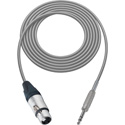 Photo of Sescom BSC1.5XJSZGY Audio Cable Belden Star Quad 3-Pin XLR Female to 1/4 TRS Balanced Male Gray - 1.5 Foot