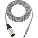 Photo of Sescom BSC1.5XSZGY Audio Cable Belden Star Quad 3-Pin XLR Male to 1/4 TRS Balanced Male Gray - 1.5 Foot