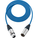 Photo of Sescom BSC1.5XXJBE Mic Cable Belden Star Quad 3-Pin XLR Male to 3-Pin XLR Female Blue - 1.5 Foot