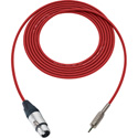 Photo of Sescom Audio Cable Belden Star Quad 3-Pin XLR Female to 3.5mm TRS Balanced Male Red - 100 Foot