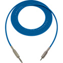Photo of Sescom Audio Cable Belden Star Quad 1/4 TRS Balanced Male to 3.5mm TRS Balanced Male Blue - 15 Foot