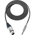 Sescom BSC15XJSZ Audio Cable Belden Star Quad 3-Pin XLR Female to 1/4 TRS Balanced Male Black - 15 Foot