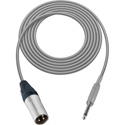 Photo of Sescom BSC25XSGY Audio Cable Belden Star Quad 3-Pin XLR Male to 1/4 TS Mono Male Gray - 25 Foot