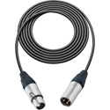 Photo of Sescom Mic Cable Belden Star Quad 3-Pin XLR Male to 3-Pin XLR Female Black - 25 Foot