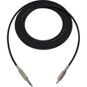 Photo of Sescom BSC3SM Audio Cable Belden Star Quad 1/4 TS Mono Male to 3.5mm TS Mono Male Black - 3 Foot