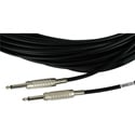 Photo of Sescom BSC3SS Audio Cable Belden Star Quad 1/4 TS Mono Male to 1/4 TS Mono Male Black - 3 Foot