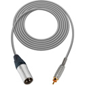 Photo of Sescom BSC3XJRGY Audio Cable Belden Star Quad 3-Pin XLR Female to RCA Male Gray - 3 Foot