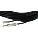 Sescom BSC50SMJ Audio Cable Belden Star Quad 1/4 TS Mono Male to 3.5mm TS Mono Female Black - 50 Foot